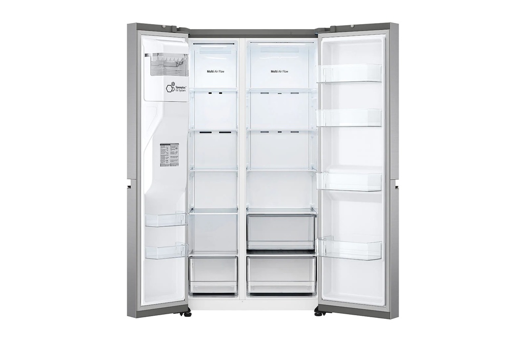 REFRIGERADOR LG SIDE BY SIDE GS66SSPP 637L Platinum silver