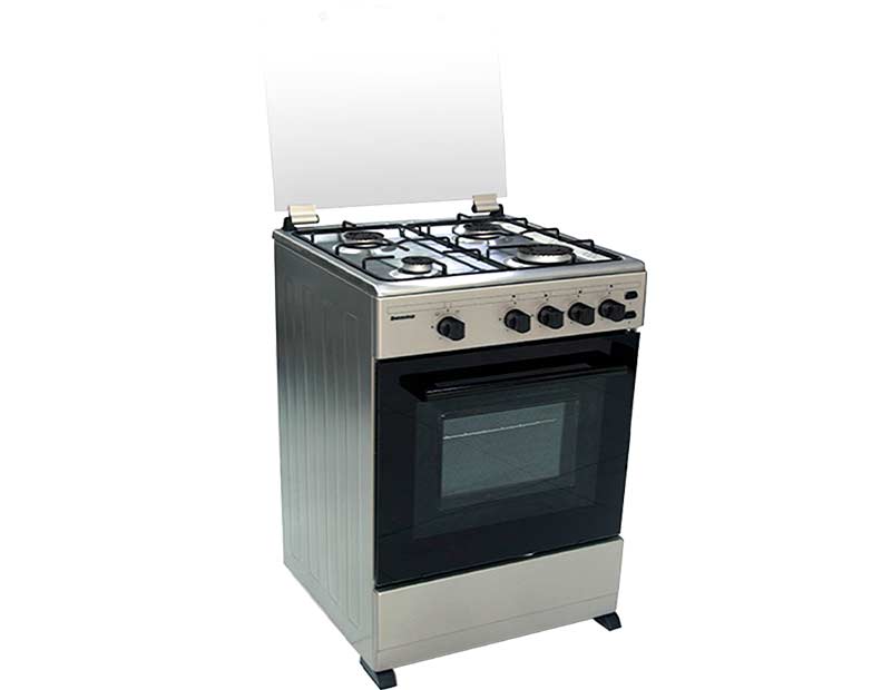 COCINA BENNO 50S-IG 4 HORNILLAS PLATA-50 CM GAS