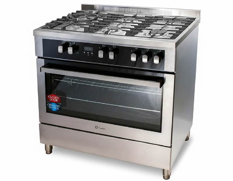 COCINA CAPELLA P9502 VGWM 5 HORNILLAS SEMIPRO A GAS INOX 90 Cm