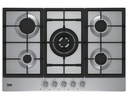 ENCIMERA BEKO HIAW 75225 SX 5 HORNILLAS A GAS PARA EMPOTRAR INOX 75Cm