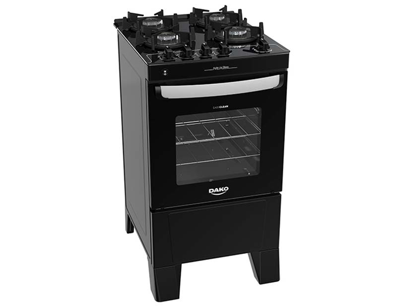 COCINA DAKO 300001492 SUPREME NEGRA TIMER CON GRILL 4H