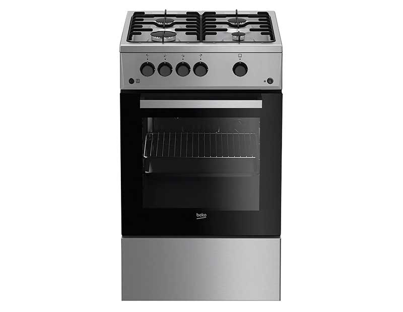 COCINA BEKO FSG52020FX 4 HORNILLAS A GAS INOX 50 Cm