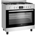 COCINA BEKO BGM 11226 EX 5 HORNILLAS A GAS SEMI PRO CON HORNO ELÉCTRICO 90 Cm
