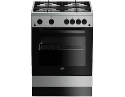[BKCOFSGT62130DXO] COCINA BEKO FSGT 62130 DXO A GAS 4 HORNILLAS 60CM INOX