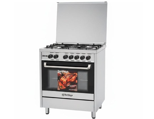 [AKCOBC765GGLRFIX] COCINA BERKLAYS BC765GGLRFIX 5 HORNILLAS A GAS INOX 76cm