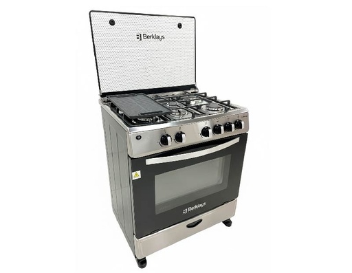 [AKCOBC765GICFX] COCINA BERKLAYS BC765GICFX A GAS 5 HORNILLAS INOX 76 Cm
