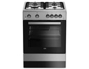 COCINA BEKO FSGT61121DXL 4 HORNILLAS A GAS 60CM TRIPLE LLAMA