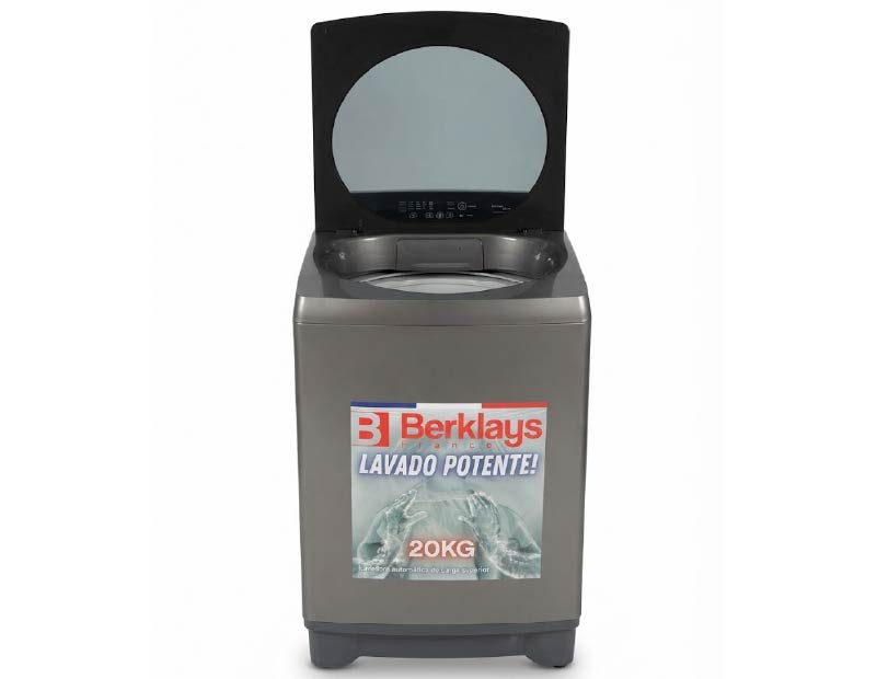 LAVADORA BERKLAYS BTL206BSR CARGA SUPERIOR GRIS OSCURO 20Kg
