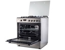 COCINA CAPELLA F6402 ZGRIG 4H INOX GAS TRIPLE LLAMA