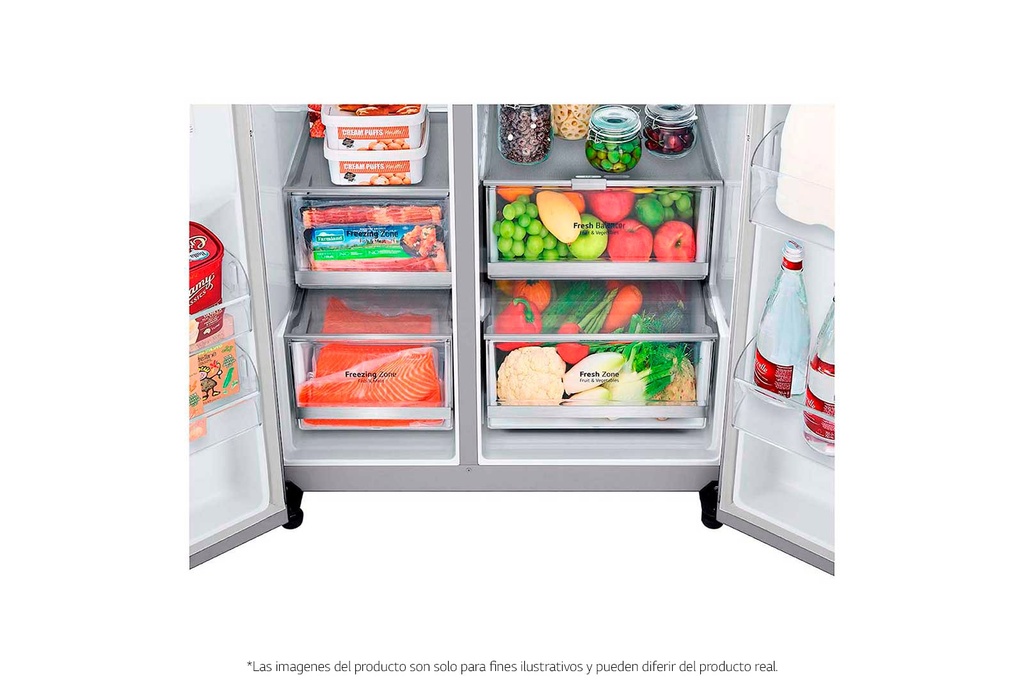 REFRIGERADOR LG SIDE BY SIDE LS66SXSC 637L