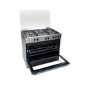 COCINA BENNO 90-DCM INOX GAS 5 HORNILLAS