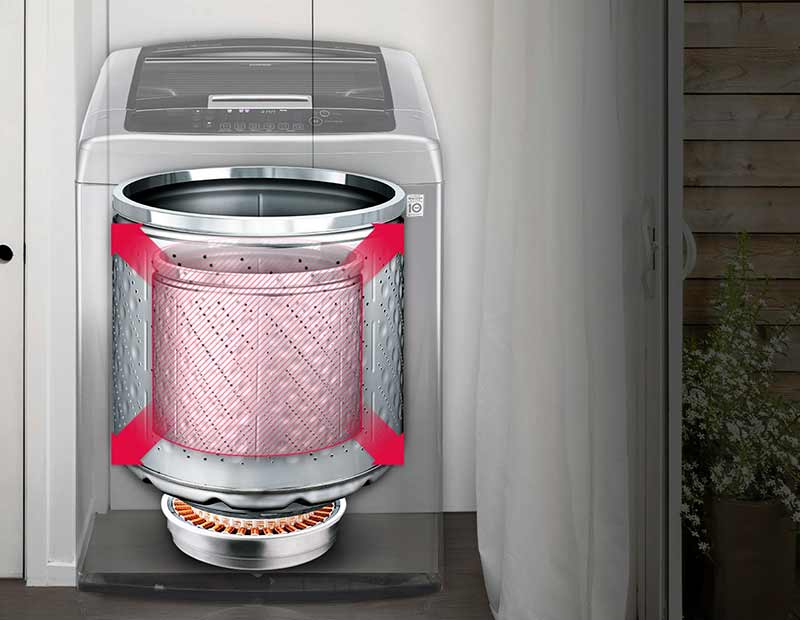 LAVADORA LG WT13VS6H 13K gris