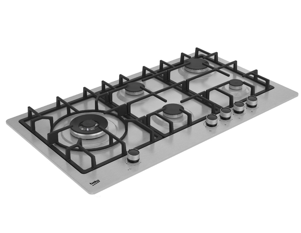 ENCIMERA BEKO HIML 95225 SXE Inox 5hornillas