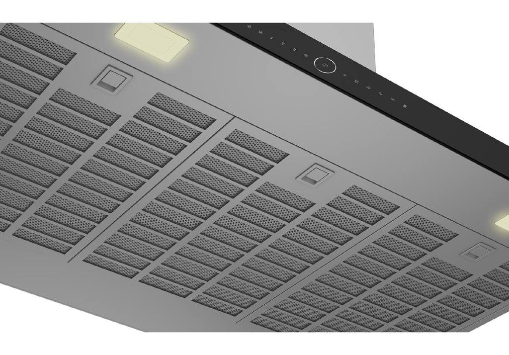 EXTRACTOR BEKO BHCI98841BBHSI  Isla Inox 90 CM