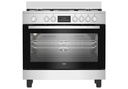 COCINA BEKO BGM 11226 EX 5 HORNILLAS A GAS SEMI PRO CON HORNO ELÉCTRICO 90 Cm