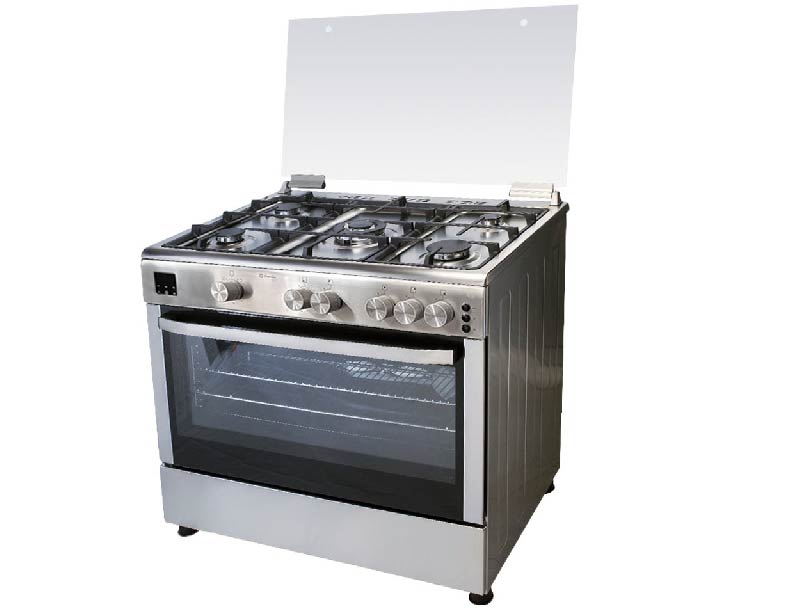 COCINA CAPELLA F9502 EGRH 5 HORNILLAS A GAS INOX 90 Cm