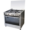 COCINA CAPELLA F9502 EGRH 5 HORNILLAS A GAS INOX 90 Cm