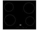 ENCIMERA BEKO HIC 64400 E 4 HORNILLAS ELÉCTRICA VITROCERÁMICA NEGRO 58Cm