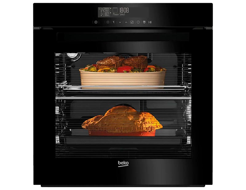 HORNO BEKO BVR 34500 BGMS ELÉCTRICO 80L PARA EMPOTRAR SPLIT&COOK
