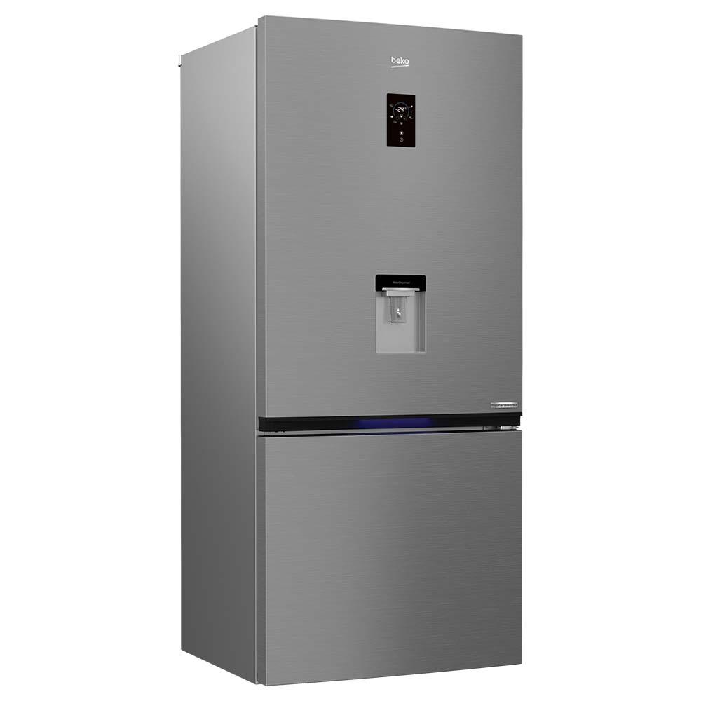 REFRIGERADOR BEKO RCNE720E30DXPN DOS PUERTAS INVERTIDO FRÍO SECO WATERDISPENSER HARVESTFresh™ INOX 611Lts