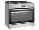 COCINA BEKO GM15321DXNS 5 HORNILLAS A GAS CON HORNO ELÉCTRICO INOX 90 Cm
