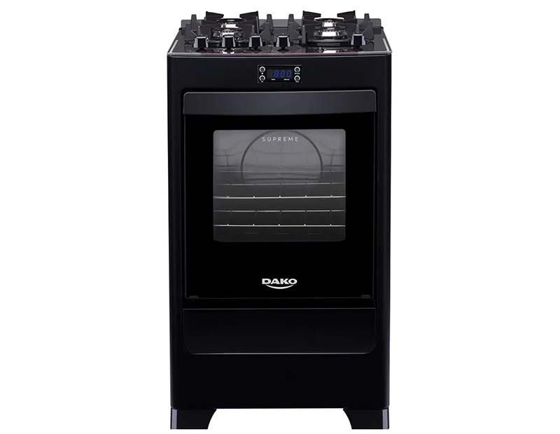 COCINA DAKO 300001735 Agile Up Glass Negro con gril 4H