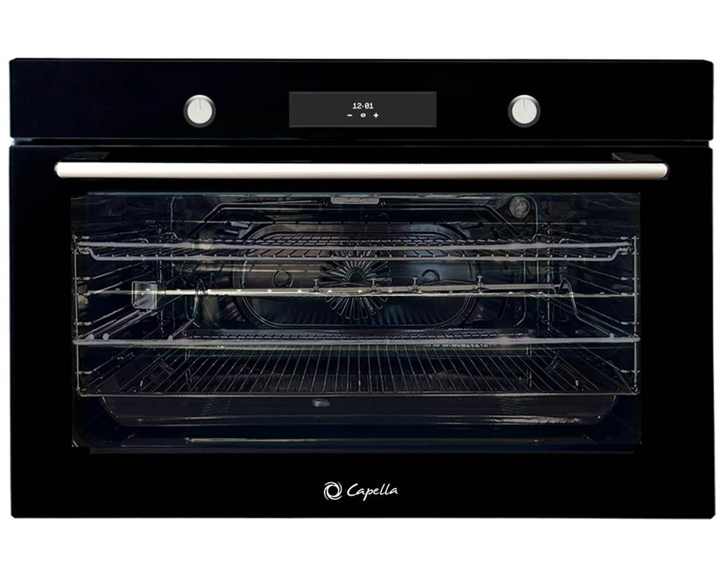 HORNO EMPOTRABLE CAPELLA B9102 GLASS Negro 90L