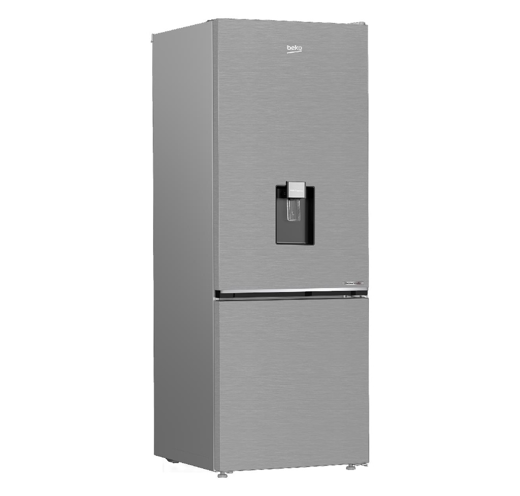 REFRIGERADOR BEKO B3RCNE564HDXB DOS PUERTAS INVERTIDO FRÍO SECO WATERDispenser INOX 490 Lts