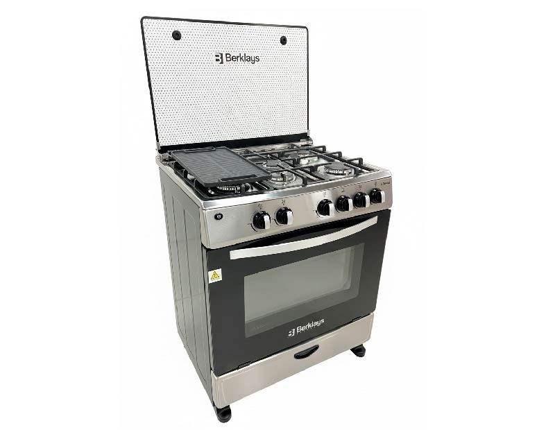 COCINA BERKLAYS BC765GICFX A GAS 5 HORNILLAS INOX 76 Cm