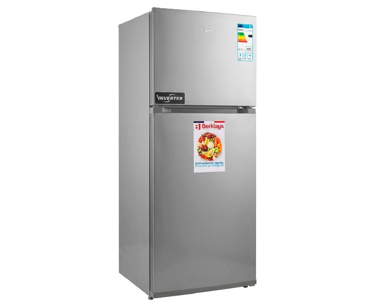 REFRIGERADOR BERKLAYS BNF406M6X DOS PUERTAS FRÍO SECO Inox 406Lts