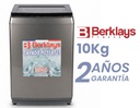 LAVADORA BERKLAYS BTL106SR CARGA SUPERIOR GRIS OSCURO 10Kg