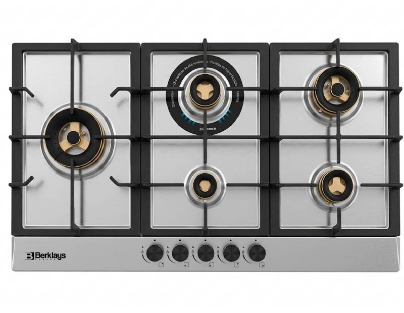 ENCIMERA BERKLAYS BTAB965GWHIX INOX 5H 90CM