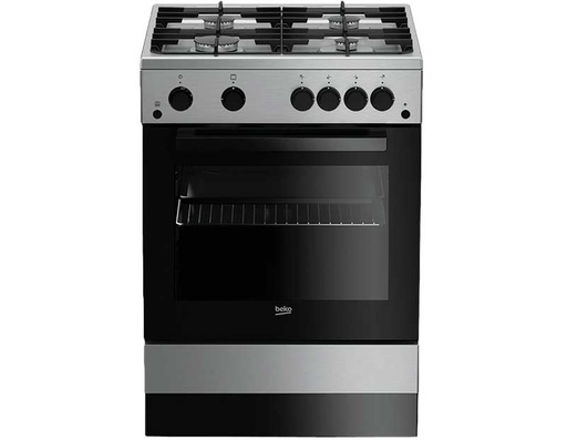 [BKCOFSGT62130DXO] COCINA BEKO FSGT 62130 DXO A GAS 4 HORNILLAS 60CM INOX