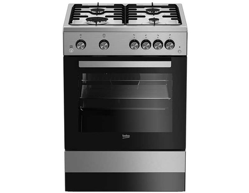 [BKCOFSGT61121DXL] COCINA BEKO FSGT61121DXL 4 HORNILLAS A GAS 60CM TRIPLE LLAMA