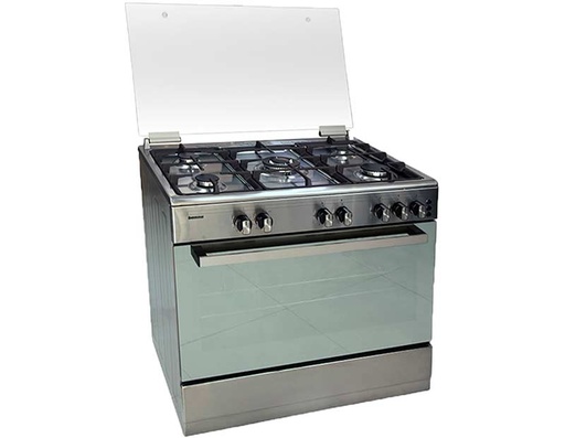 [BECO90DCM] COCINA BENNO 90-DCM INOX GAS 5 HORNILLAS