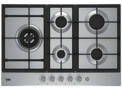 [BKENHIAL75235SX] ENCIMERA BEKO HIAL 75235 SX 5 HORNILLAS A GAS PARA EMPOTRAR INOX 75Cm