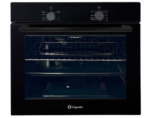 [CAHOBIOGLASS60] HORNO EMPOTRABLE CAPELLA BIO GLASS 60 Vidrio negro