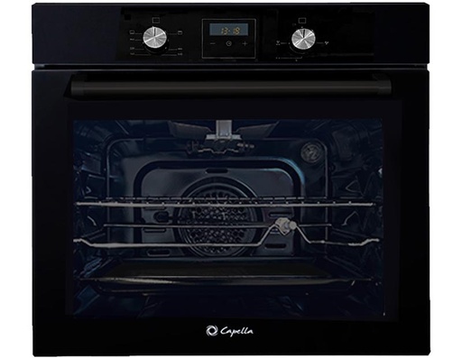 [CAHOBIO60GP] HORNO CAPELLA BIO 60 GP A GAS PARA EMPOTRAR VIDRIO NEGRO 60Lts