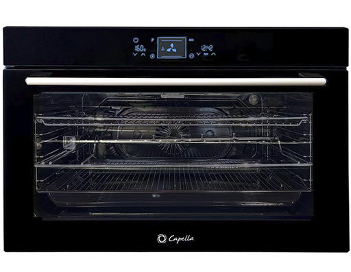 [CAHOB9102ELEC] HORNO CAPELLA B9102 ELEC ELÉCTRICO PARA EMPOTRAR VIDRIO NEGRO 90Lts