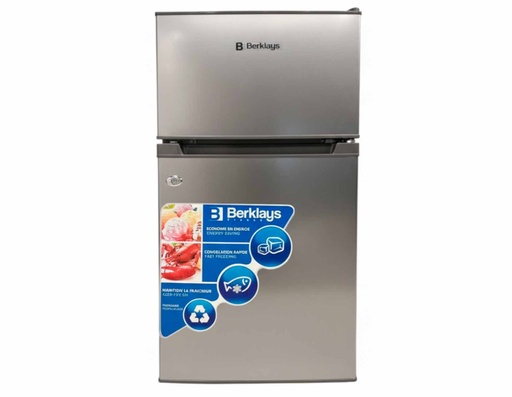 [AKREB2D85LX] REFRIGERADOR BERKLAYS B2D85LX DOS PUERTAS INOX 88Lts