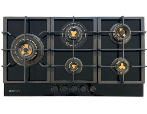 [AKENBVER965GWHBK] ENCIMERA BERKLAYS BVER965GWHBK VIDRIO NEGRO 5H 90CM